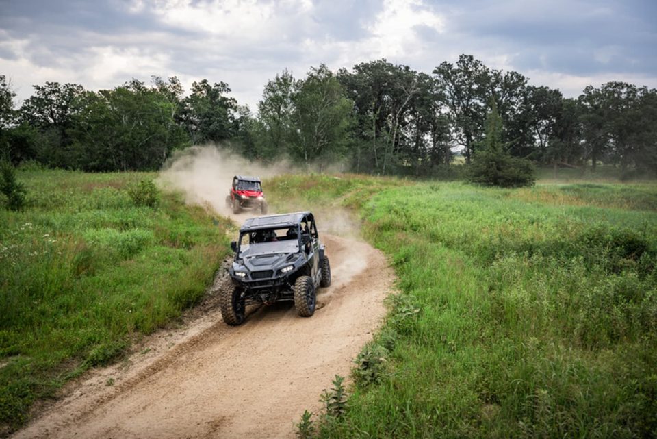 Side-by-sides on the Doe Mountain OHV trails